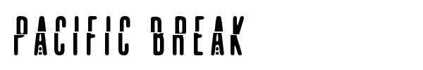 Pacific Break font preview